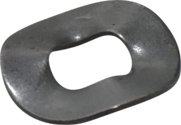 Made in USA - #6-#8 Screw, 0.167" ID x 0.375" OD, Grade 1074-1095 Spring Steel Triple Wave Washer - 0.016" Thick, 0.04" Overall Height, 0.003" Deflection - Apex Tool & Supply
