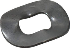 Made in USA - #6-#8 Screw, 0.167" ID x 0.375" OD, Grade 1074-1095 Spring Steel Triple Wave Washer - 0.016" Thick, 0.04" Overall Height, 0.003" Deflection - Apex Tool & Supply