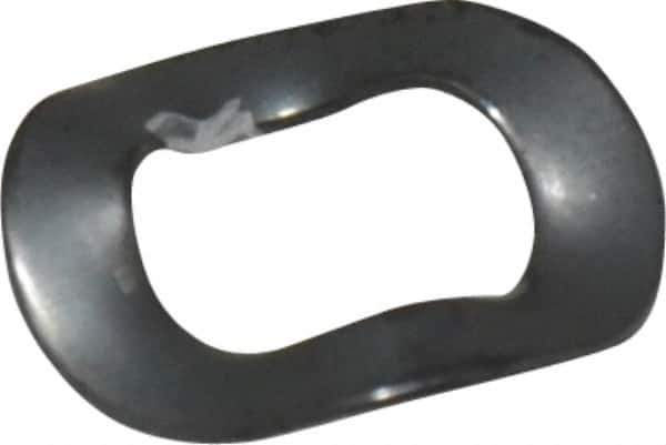 Made in USA - #10 Screw, 0.221" ID x 0.375" OD, Grade 1074-1095 Spring Steel Triple Wave Washer - 0.012" Thick, 0.047" Overall Height, 0.005" Deflection - Apex Tool & Supply