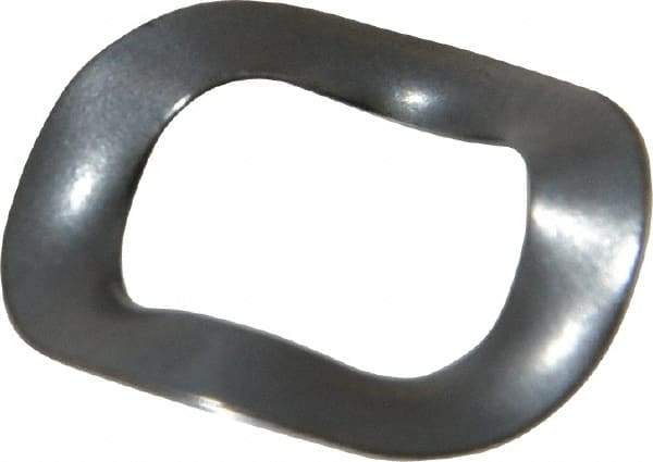 Made in USA - 3/8" Screw, 0.406" ID x 0.65" OD, Grade 1074-1095 Spring Steel Triple Wave Washer - 0.01" Thick, 0.085" Overall Height, 0.019" Deflection, 18.18 Lb at Deflection - Apex Tool & Supply
