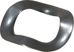 Made in USA - 3/8" Screw, 0.406" ID x 0.65" OD, Grade 1074-1095 Spring Steel Triple Wave Washer - 0.01" Thick, 0.085" Overall Height, 0.019" Deflection, 18.18 Lb at Deflection - Apex Tool & Supply