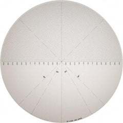 Made in USA - 14 Inch Diameter, Radius and Angle, Mylar Optical Comparator Chart and Reticle - For Use with 20x Magnification - Apex Tool & Supply