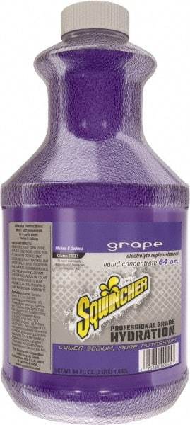 Sqwincher - 64 oz Bottle Grape Activity Drink - Liquid Concentrate, Yields 5 Gal - Apex Tool & Supply
