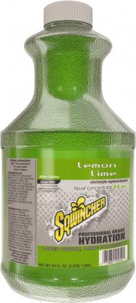 Sqwincher - 64 oz Bottle Lemon-Lime Activity Drink - Liquid Concentrate, Yields 5 Gal - Apex Tool & Supply