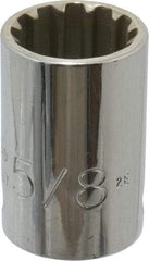 Proto - 3/8" Drive, 5/8" Socket, Spline Socket - 12 Points, 1-1/16" OAL - Apex Tool & Supply