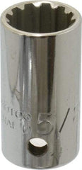 Proto - 1/2" Drive, 5/8" Socket, Spline Socket - 12 Points, 1-9/16" OAL - Apex Tool & Supply
