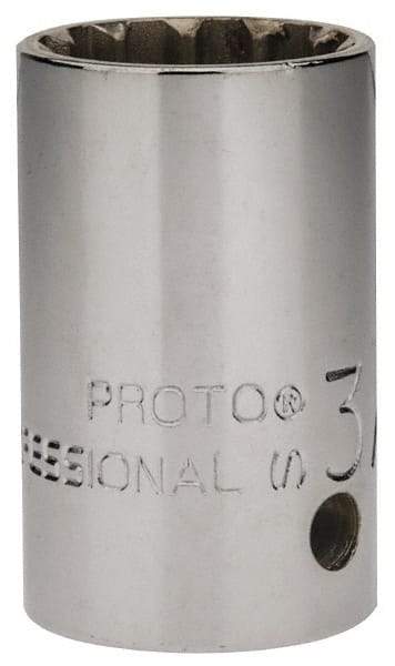 Proto - 1/2" Drive, 3/4" Socket, Spline Socket - 12 Points, 1-9/16" OAL - Apex Tool & Supply