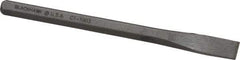 Blackhawk by Proto - 5-1/4" OAL x 3/8" Blade Width Cold Chisel - 3/8" Tip, 5/16" Stock, Alloy Steel Handle - Apex Tool & Supply