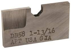 APT - 1-13/16 Inch Diameter, 3/16 Inch Thick, High Speed Steel Auxiliary Pilot Blade - Series D, DX15 Auxiliary Pilot Required - Apex Tool & Supply