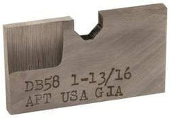 APT - 1-13/16 Inch Diameter, 3/16 Inch Thick, High Speed Steel Auxiliary Pilot Blade - Series D, DX15 Auxiliary Pilot Required - Apex Tool & Supply