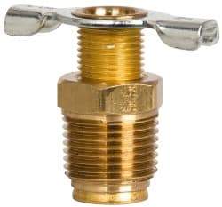 Eaton - Steel External Seat Drain Cock & Shutoff Valve - 3/8 Thread, 150 Max psi - Apex Tool & Supply