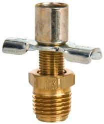 Eaton - Steel External Seat Drain Cock & Shutoff Valve - 1/4 Thread, 150 Max psi - Apex Tool & Supply