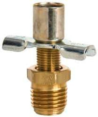 Eaton - Steel External Seat Drain Cock & Shutoff Valve - 1/4 Thread, 150 Max psi - Apex Tool & Supply