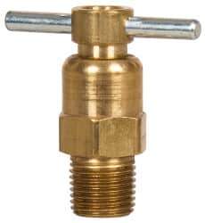 Eaton - Steel Internal Seat Drain Cock & Shutoff Valve - 1/8 Thread, 150 Max psi - Apex Tool & Supply