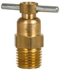 Eaton - Steel Internal Seat Drain Cock & Shutoff Valve - 1/4 Thread, 150 Max psi - Apex Tool & Supply