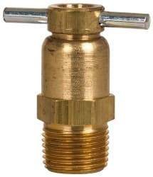 Eaton - Steel Internal Seat Drain Cock & Shutoff Valve - 3/8 Thread, 150 Max psi - Apex Tool & Supply