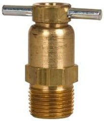 Eaton - Steel Internal Seat Drain Cock & Shutoff Valve - 3/8 Thread, 150 Max psi - Apex Tool & Supply