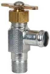 Eaton - 5/8" Pipe, Steel Hose to Pipe Drain Cock & Shutoff Valve - 3/8 Thread, 150 Max psi - Apex Tool & Supply