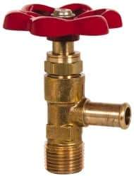 Eaton - 3/8" Pipe, Steel Shutoff Drain Cock & Shutoff Valve - 3/8 Thread, 150 Max psi - Apex Tool & Supply