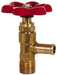 Eaton - 3/8" Pipe, Steel Shutoff Drain Cock & Shutoff Valve - 3/8 Thread, 150 Max psi - Apex Tool & Supply