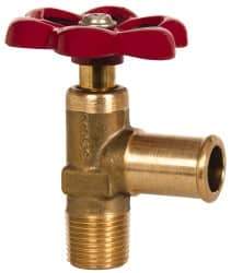 Eaton - 5/8" Pipe, Steel Shutoff Drain Cock & Shutoff Valve - 3/8 Thread, 150 Max psi - Apex Tool & Supply