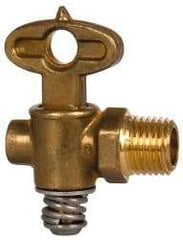 Eaton - Steel Drain Cock & Shutoff Valve - 1/4 Thread, 30 Max psi - Apex Tool & Supply