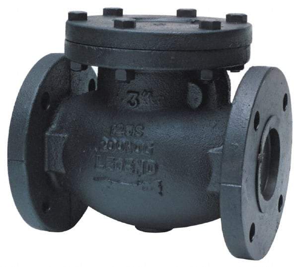 Legend Valve - 3" Cast Iron Check Valve - Inline, Flanged - Apex Tool & Supply