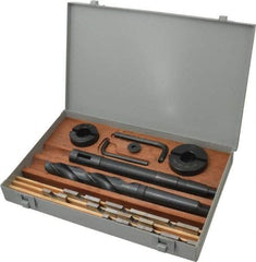 APT - 1-1/4 to 3" Blade Diam, 1" Pilot Diam, 1" Twist Drill Diam, Pilot Holder, Blade & Drill Kit - High Speed Steel Blade, MT3 Morse Taper Pilot Holder Shank, MT3 Morse Taper Drill Shank, Series E - Apex Tool & Supply