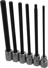 Proto - 6 Piece 3/8" Drive Metric Hex Bit Socket Set - 4 to 10mm Hex - Apex Tool & Supply