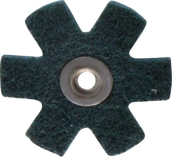 3M - 2" Diam Nonwoven Sanding Star - Very Fine Grade, Eyelet, 24,000 RPM - Apex Tool & Supply