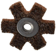 3M - 1-1/2" Diam Nonwoven Sanding Star - Coarse Grade, Eyelet, 24,000 RPM - Apex Tool & Supply
