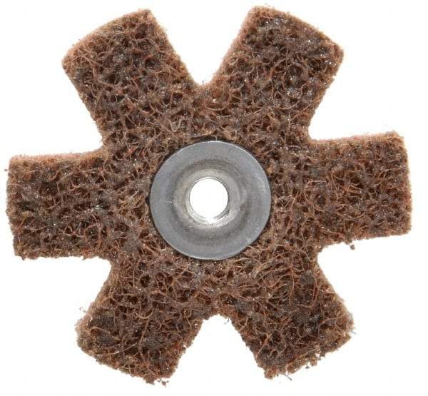 3M - 2" Diam Nonwoven Sanding Star - Coarse Grade, Eyelet, 24,000 RPM - Apex Tool & Supply