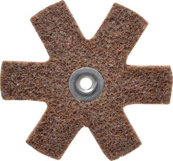 3M - 3" Diam Nonwoven Sanding Star - Coarse Grade, Eyelet, 18,000 RPM - Apex Tool & Supply