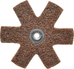 3M - 3" Diam Nonwoven Sanding Star - Coarse Grade, Eyelet, 18,000 RPM - Apex Tool & Supply
