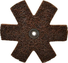 3M - 4" Diam Nonwoven Sanding Star - Coarse Grade, Eyelet, 18,000 RPM - Apex Tool & Supply