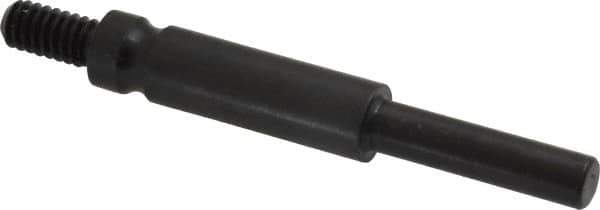 Made in USA - 1/4-20 Cross/Square Pad Mandrel - 3" Long x 1/4" Diam - Apex Tool & Supply