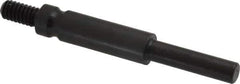 Made in USA - 1/4-20 Cross/Square Pad Mandrel - 3" Long x 1/4" Diam - Apex Tool & Supply