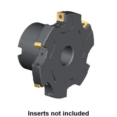 Kennametal - Shell Mount Connection, 0.359" Cutting Width, 1.709" Depth of Cut, 160mm Cutter Diam, 1.5748" Hole Diam, 10 Tooth Indexable Slotting Cutter - KSSM Toolholder, SP.T 10T3.. Insert, Left Hand Cutting Direction - Apex Tool & Supply
