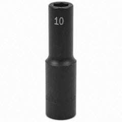 SK - Impact Socket - 1/2"DR 10MM DEEP IMPACT SOCKET - Apex Tool & Supply
