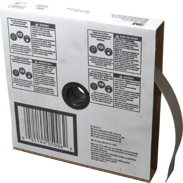 3M - 1" x 50 Yd 180 Grit Aluminum Oxide Cloth Roll - Very Fine Grade, J Weighted Backing - Apex Tool & Supply