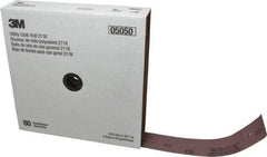 3M - 2" x 50 Yd 80 Grit Aluminum Oxide Cloth Roll - Medium Grade, J Weighted Backing - Apex Tool & Supply