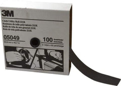 3M - 2" x 50 Yd 100 Grit Aluminum Oxide Cloth Roll - Fine Grade, J Weighted Backing - Apex Tool & Supply