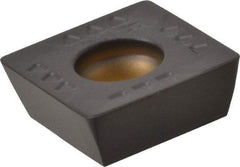 Kennametal - SDET43 GB2 Grade KCPK30 Carbide Milling Insert - TiN/TiCN/Al2O3 Finish, 3/16" Thick, 1/2" Inscribed Circle, 0.8mm Corner Radius - Apex Tool & Supply
