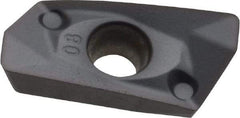 Kennametal - EC1408 LD Grade KC522M Carbide Milling Insert - TiAlN Finish, 0.177" Thick, 0.8mm Corner Radius - Apex Tool & Supply