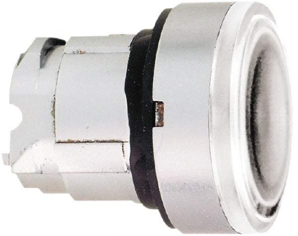 Schneider Electric - 22mm Mount Hole, Flush, Pushbutton Switch Only - Round, White Pushbutton, Nonilluminated, Momentary (MO) - Apex Tool & Supply
