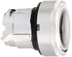 Schneider Electric - 22mm Mount Hole, Flush, Pushbutton Switch Only - Round, White Pushbutton, Nonilluminated, Momentary (MO) - Apex Tool & Supply