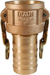 Dixon Valve & Coupling - 1" Brass Cam & Groove Suction & Discharge Hose Female Coupler Hose Shank - Part C, 250 Max psi - Apex Tool & Supply