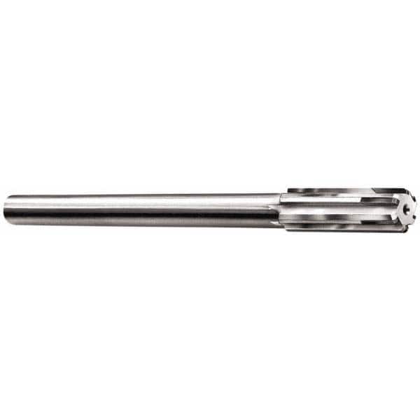 Made in USA - 0.587" Carbide-Tipped 6 Flute Chucking Reamer - Apex Tool & Supply
