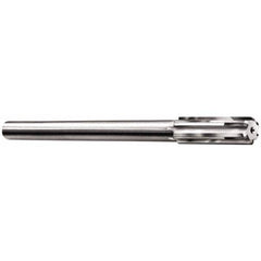Made in USA - 0.519" Carbide-Tipped 6 Flute Chucking Reamer - Apex Tool & Supply