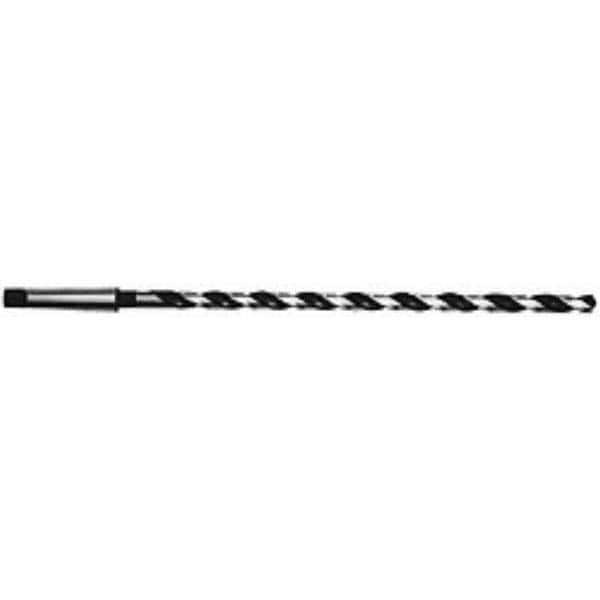 Interstate - 43/64", 2MT 118° Point High Speed Steel Taper Shank Drill Bit - Apex Tool & Supply